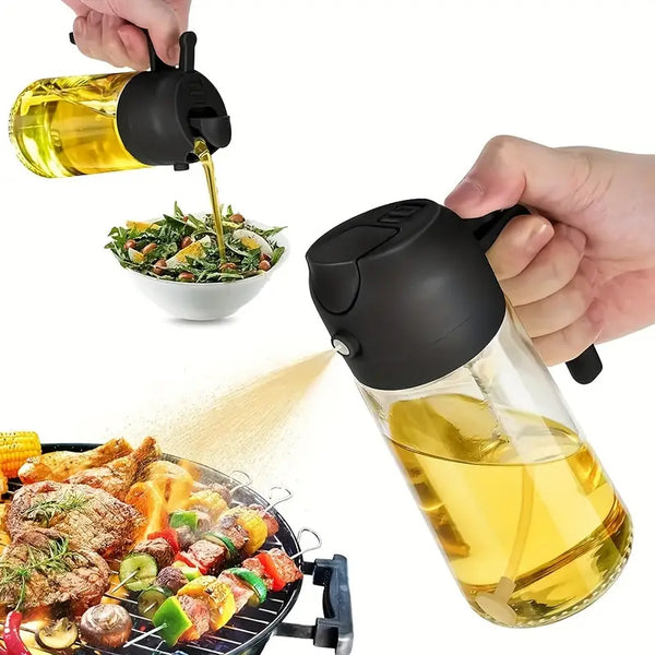Oil Sprayer & Dispenser Bottle (500ml) |🔥FLAT 50% SAVING🔥