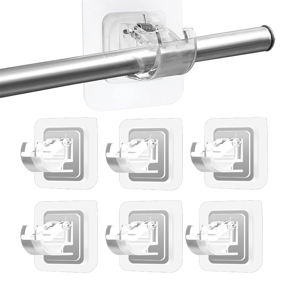 Self Adhesive Curtain Rod Holder Clips |🔥FLAT 50% SAVINGS🔥