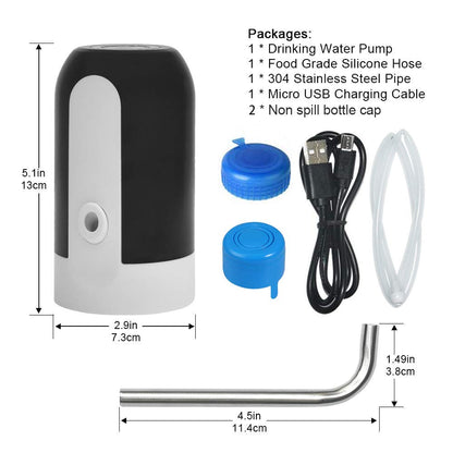 Automatic USB Charging Wireless Water Can Dispenser Pump