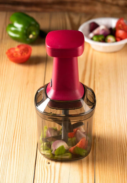 Manual Speedy Hand Press Food Chopper 1000ml