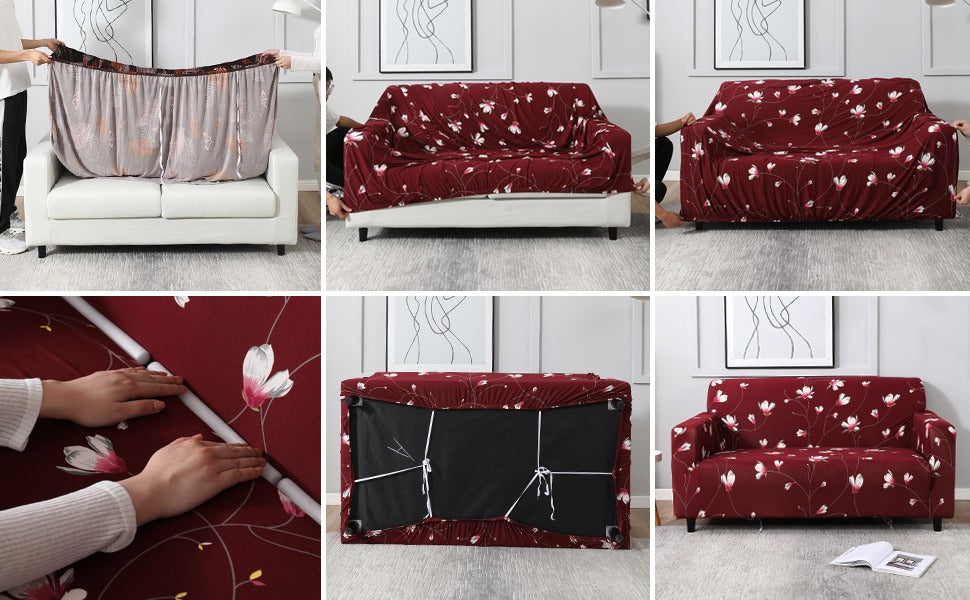 Elastic Fitted Sofa Covers - (3+1+1) Seater Sofa |🔥FLAT 50% SAVINGS🔥